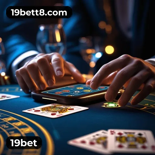App 19bet para iOS e Android — interface mobile, login biométrico e PIX integrado